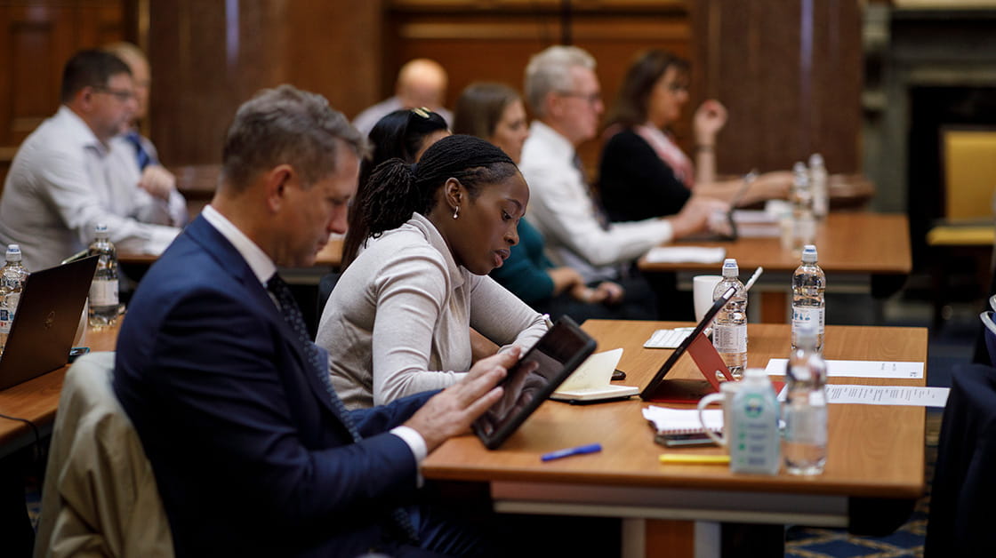Law Society Council members attend the 2022 annual general meeting at the Law Society's Hall in London