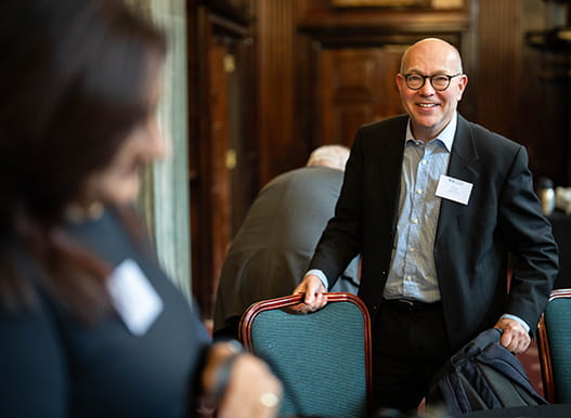 Law Society Council members in discussion at a strategic planning event