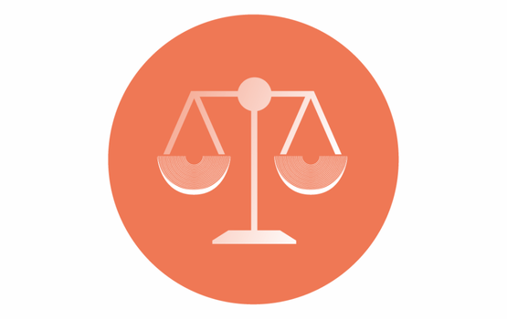 Justice and the rule of law icon