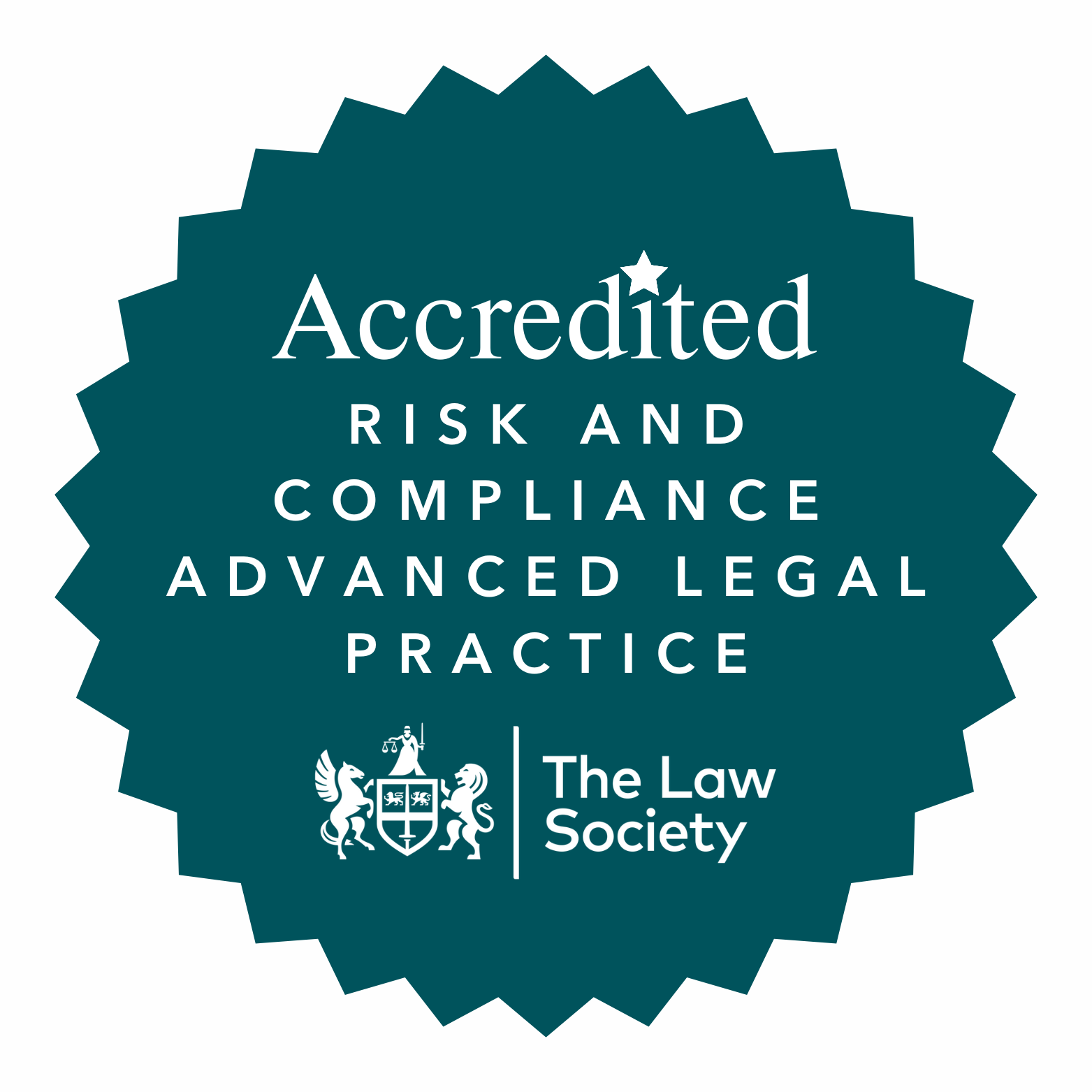 Risk and Compliance Advanced Legal Practice logo. Accredited by the Law Society.
