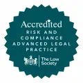 Risk and Compliance Advanced Legal Practice logo. Accredited by the Law Society.