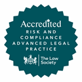 Risk and Compliance Advanced Legal Practice logo. Accredited by the Law Society.