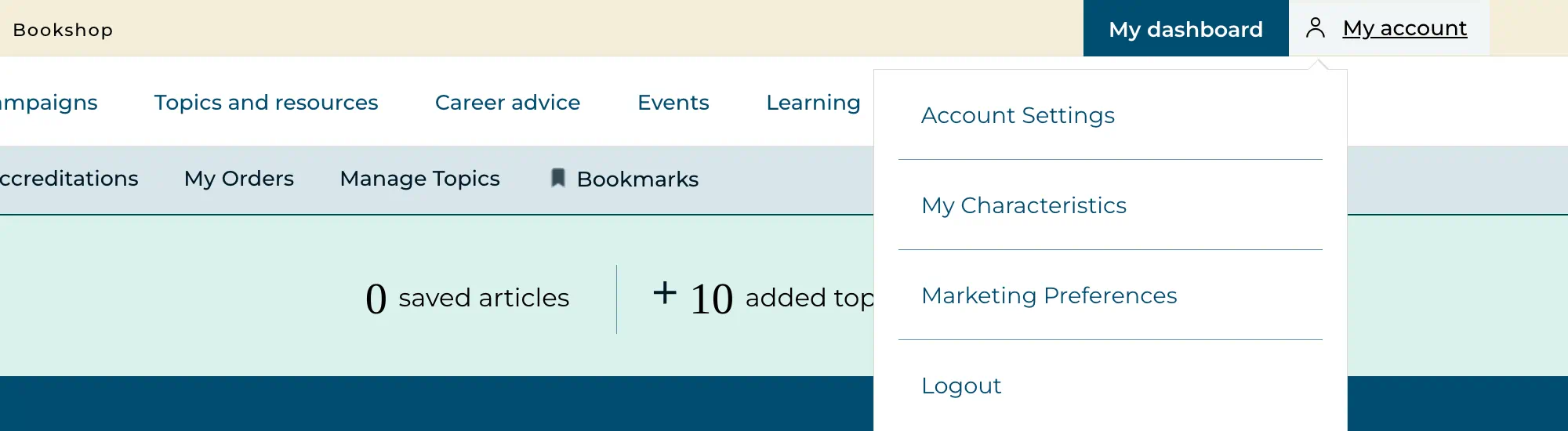 My LS dasboard: select 'My account', then 'Account settings'.
