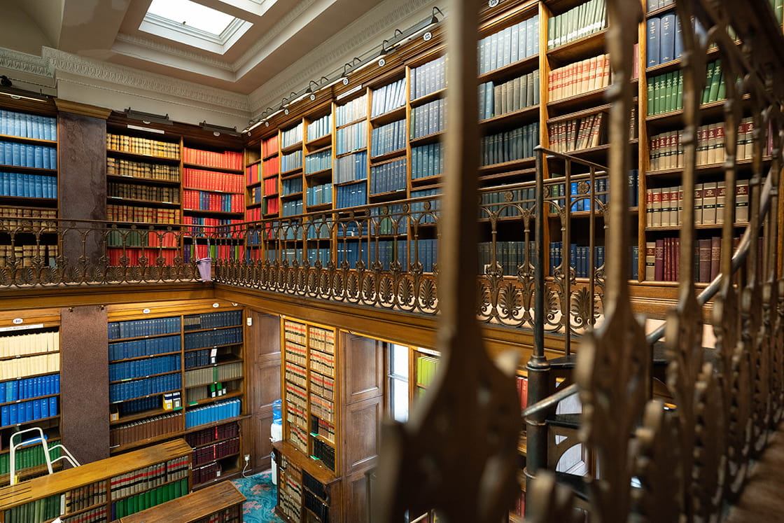 Law Society Library book shelves