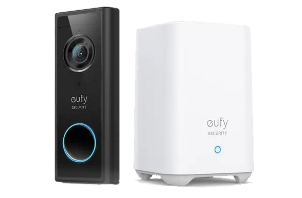 An image of the Eufy doorbell, which comes in two parts.