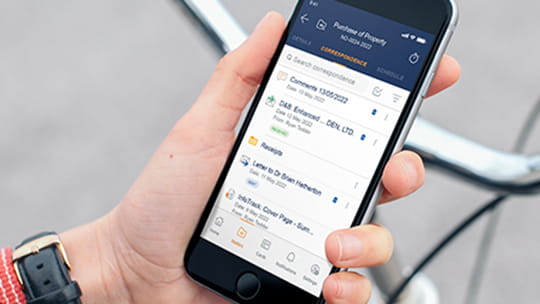 Hand holding mobile phone