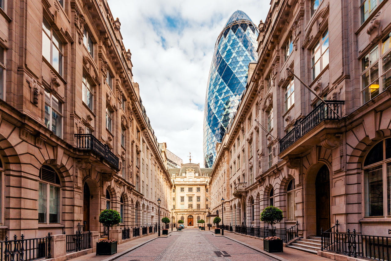 Street view in London