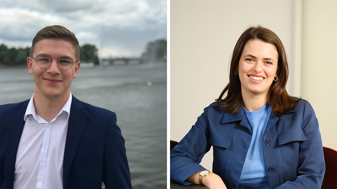 Harry Clark (left) and Ella Krikler (right)