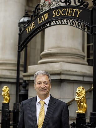 Richard Atkinson outside 113 Chancery Lane.