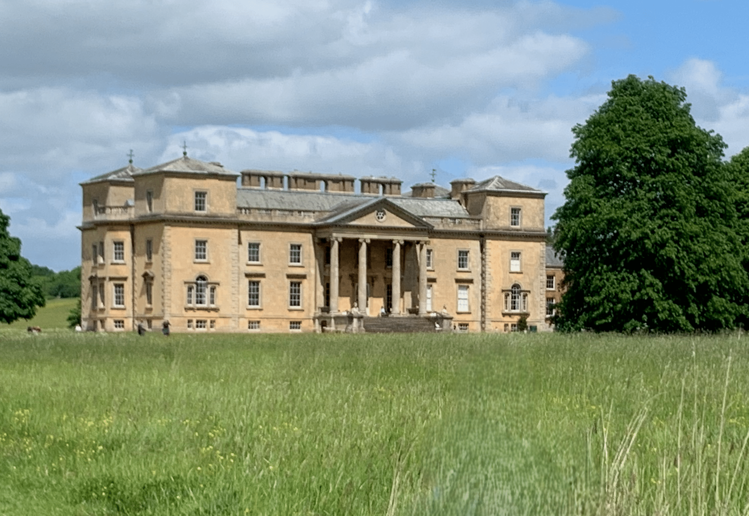 Croome Court, a large old building.