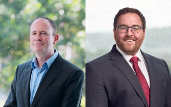 DAC Beachcroft partner Ben Daniels and senior associate Jon Quirk.