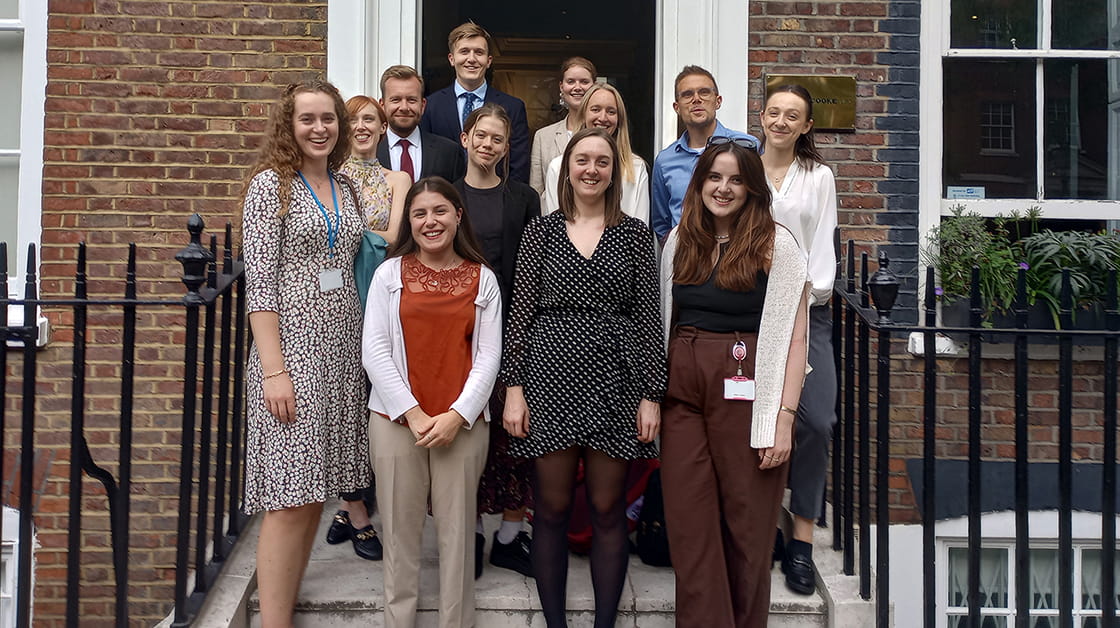 Ben Voller with Russell-Cooke colleagues