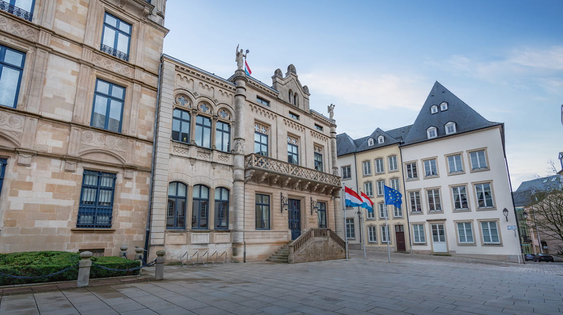 An image of the Chamber of Deputies in Luxembourg.
