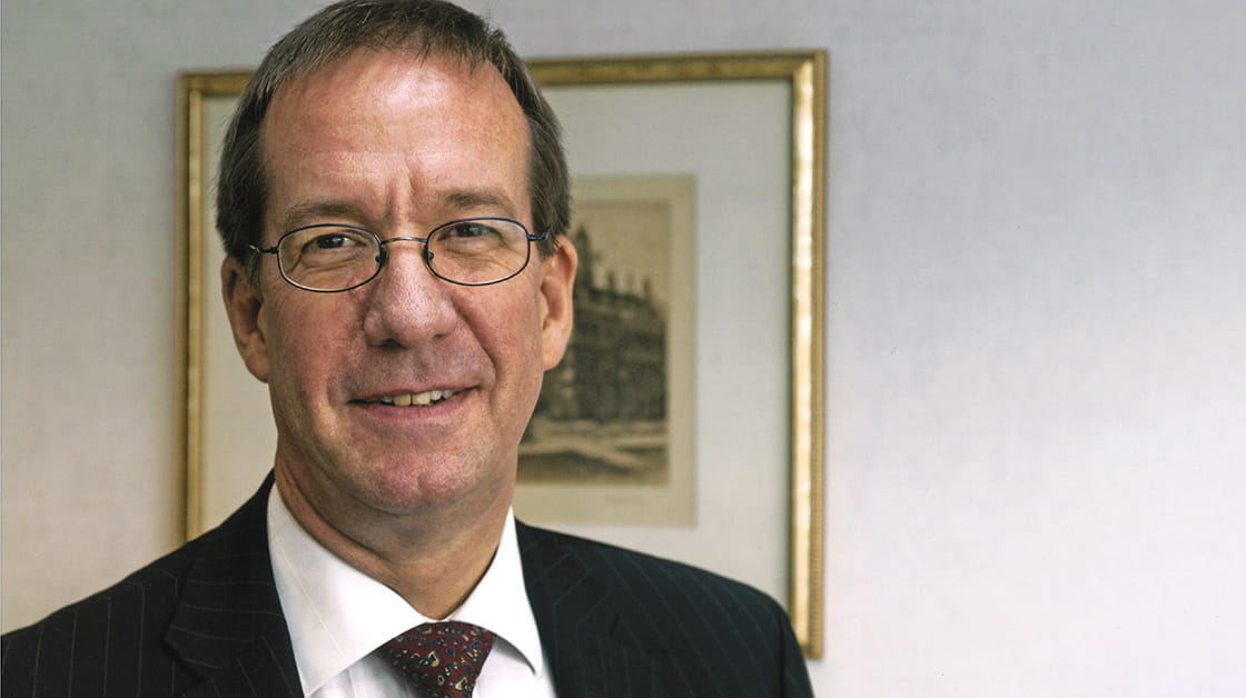 A portrait of Nick Fluck, president of the Law Society from 2013 to 2014.