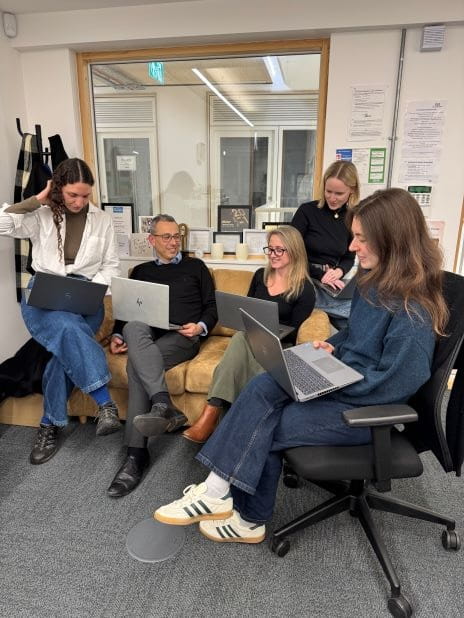 Left to right: Rosie Campbell, Alex Rook, Anne-Marie Irwin, Katie Sinclair, Mikage Mizutani. Photographer: Jennifer Wright.
